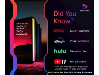 Steam 1000+ Channels With Stream Pro: You're Paying More to Watch Less!