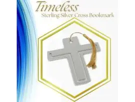 Timeless Sterling Silver Cross Bookmark – Krysaliis Fine Silver Gifts