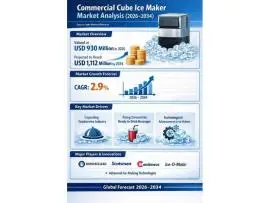 Commercial Cube Ice Maker Market Growth Analysis, Market Dynamics, Key Players, Technological Innova